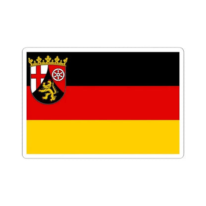 Flag of Rhineland Palatinate Germany - STICKER Vinyl Kiss-Cut Decal 2 Inch White - The Sticker Space