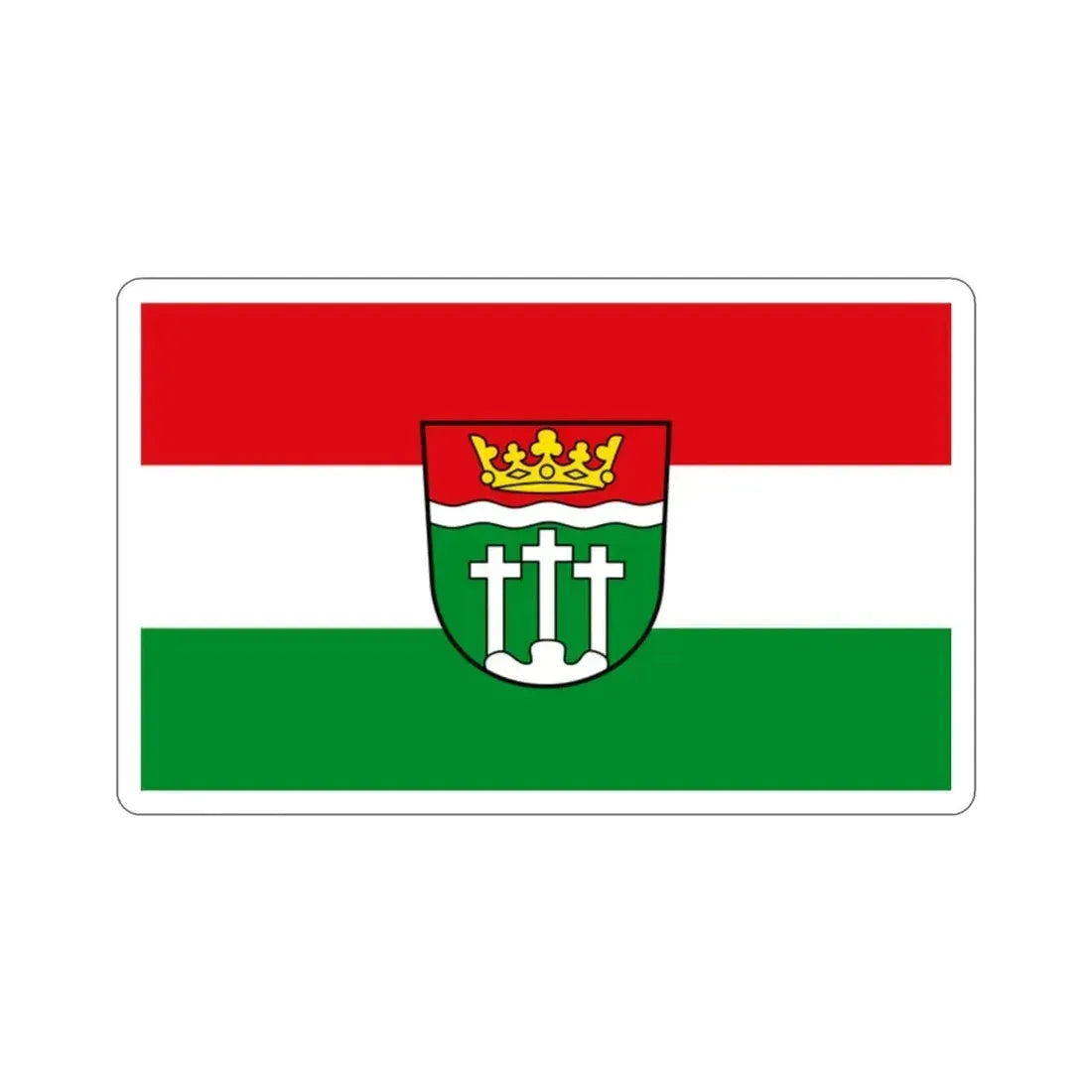 Flag of Rhön Grabfeld Germany STICKER Vinyl Die-Cut Decal 2 Inch - The Sticker Space