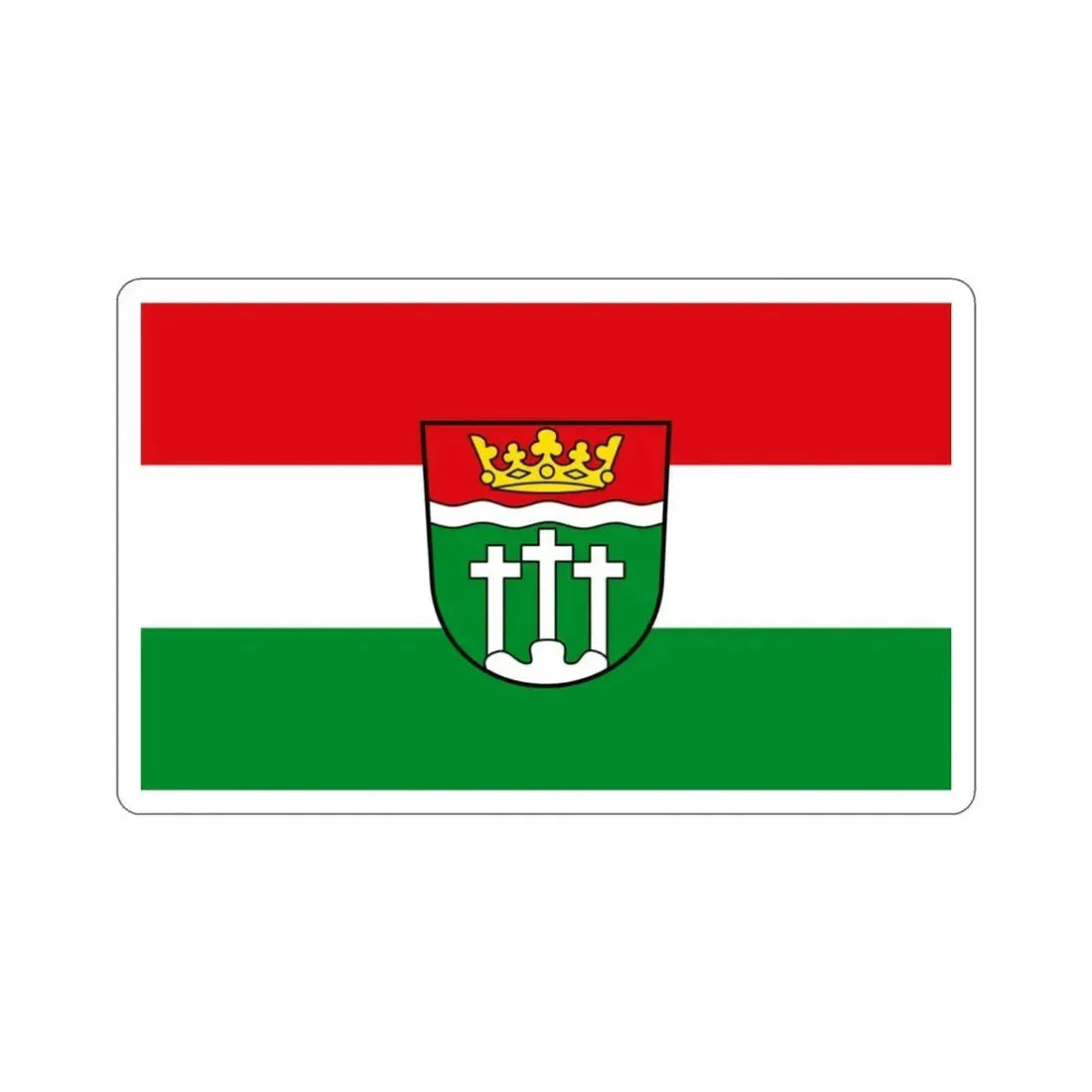 Flag of Rhön Grabfeld Germany STICKER Vinyl Die-Cut Decal 3 Inch - The Sticker Space