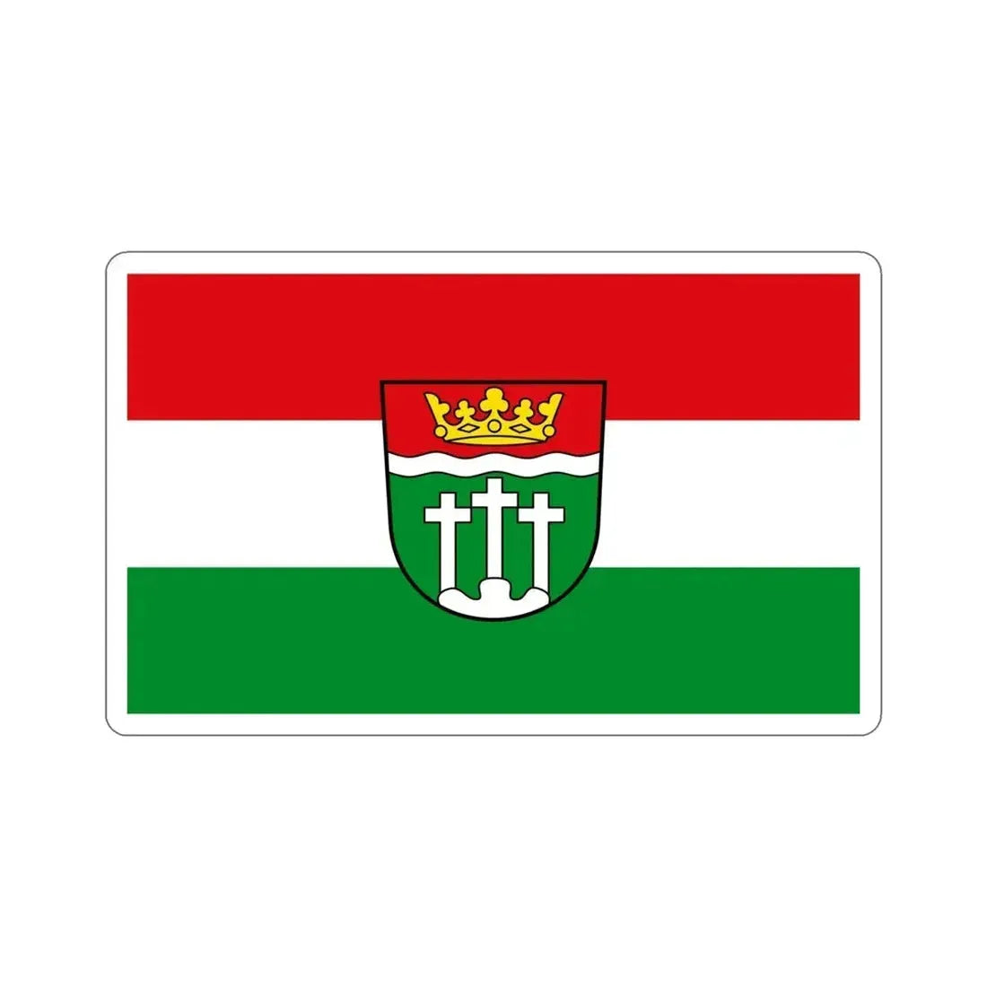 Flag of Rhön Grabfeld Germany STICKER Vinyl Die-Cut Decal 5 Inch - The Sticker Space
