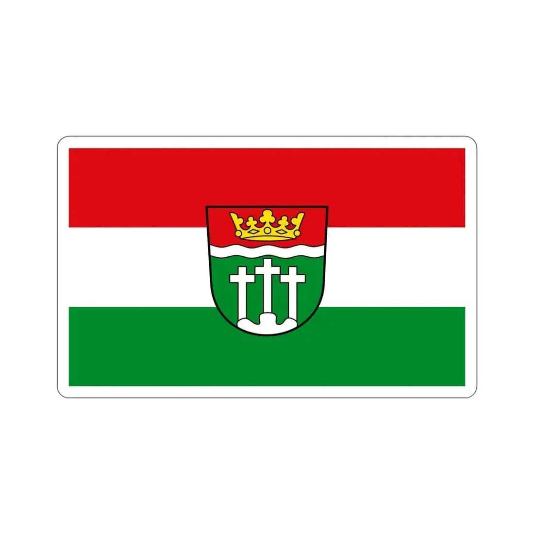 Flag of Rhön Grabfeld Germany STICKER Vinyl Die-Cut Decal 6 Inch - The Sticker Space