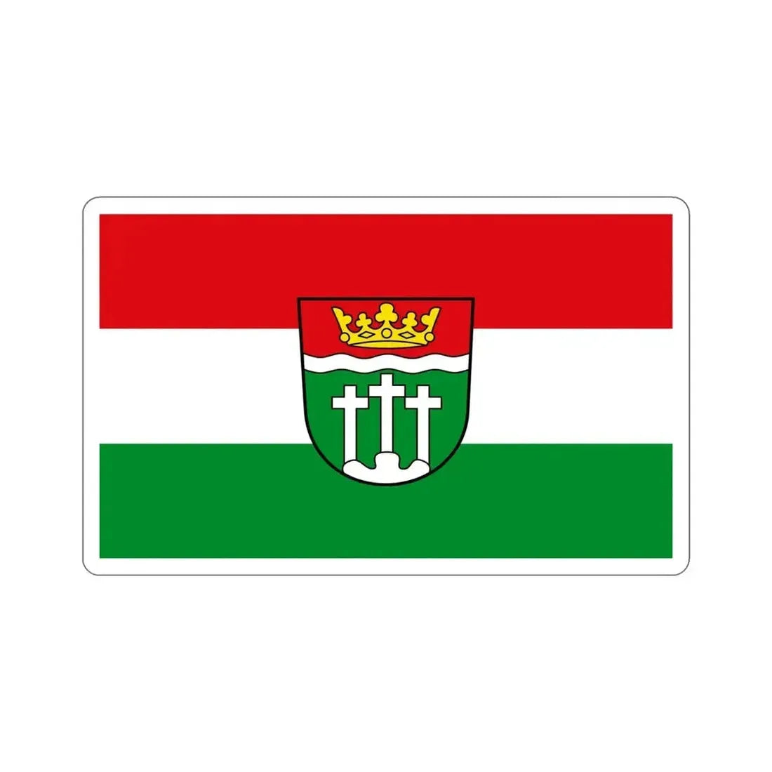 Flag of Rhön Grabfeld Germany STICKER Vinyl Die-Cut Decal - The Sticker Space