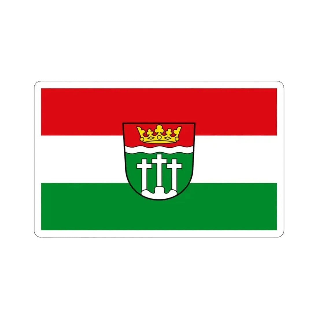 Flag of Rhön Grabfeld Germany STICKER Vinyl Die-Cut Decal - The Sticker Space