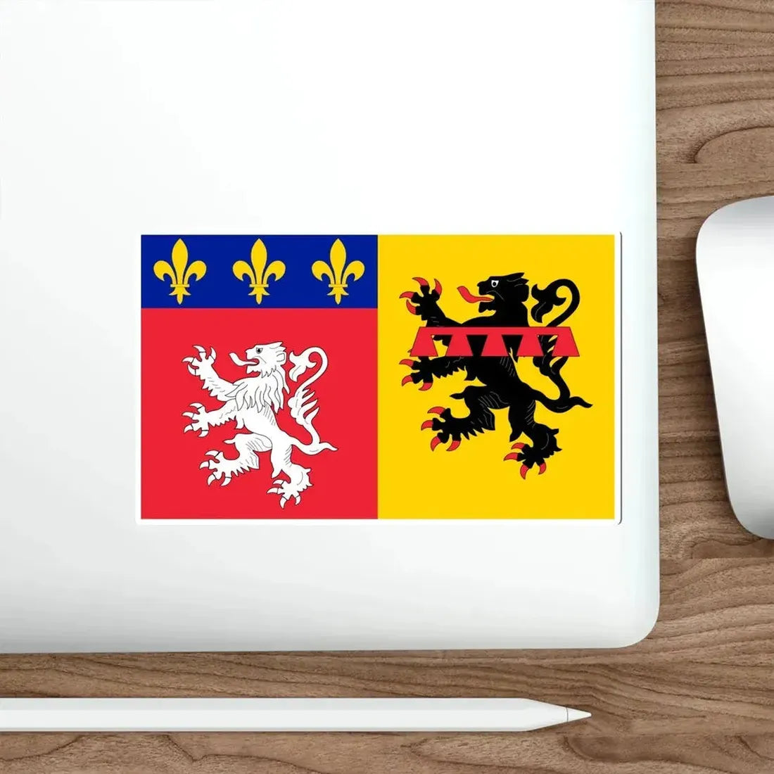 Flag of Rhône France STICKER Vinyl Die-Cut Decal - The Sticker Space