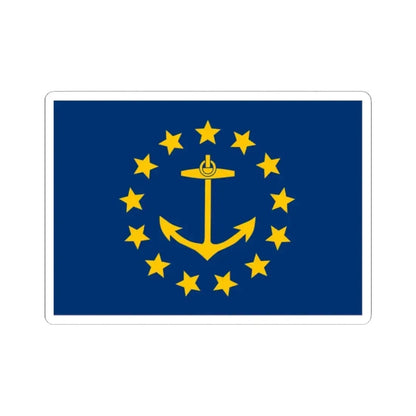 Flag of Rhode Island 1882-1897 (United States) STICKER Vinyl Kiss-Cut Decal 2 Inch White - The Sticker Space