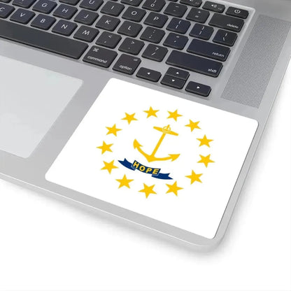 Flag of Rhode Island (United States) STICKER Vinyl Kiss-Cut Decal - The Sticker Space