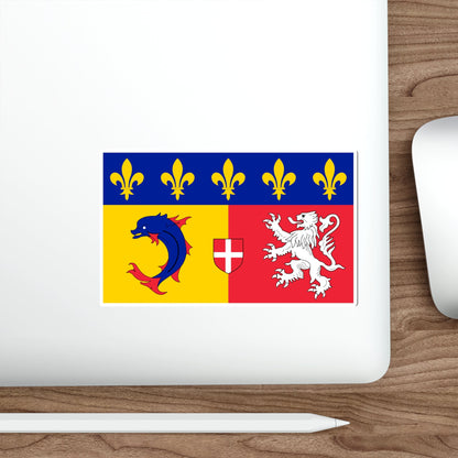 Flag of Rhône Alpes France STICKER Vinyl Die-Cut Decal-The Sticker Space