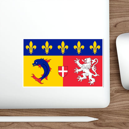 Flag of Rhône Alpes France STICKER Vinyl Die-Cut Decal-The Sticker Space