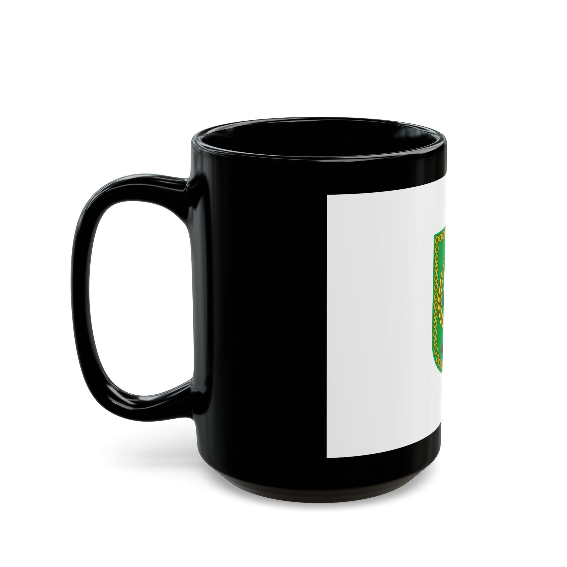 Flag of Riau Indonesia - Black Coffee Mug-The Sticker Space