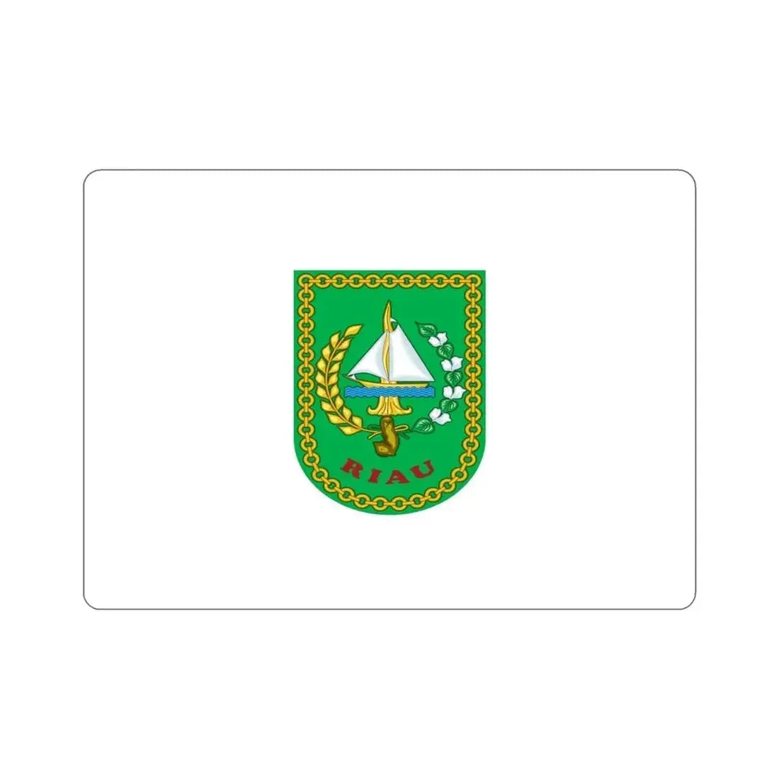 Flag of Riau Indonesia STICKER Vinyl Die-Cut Decal - The Sticker Space