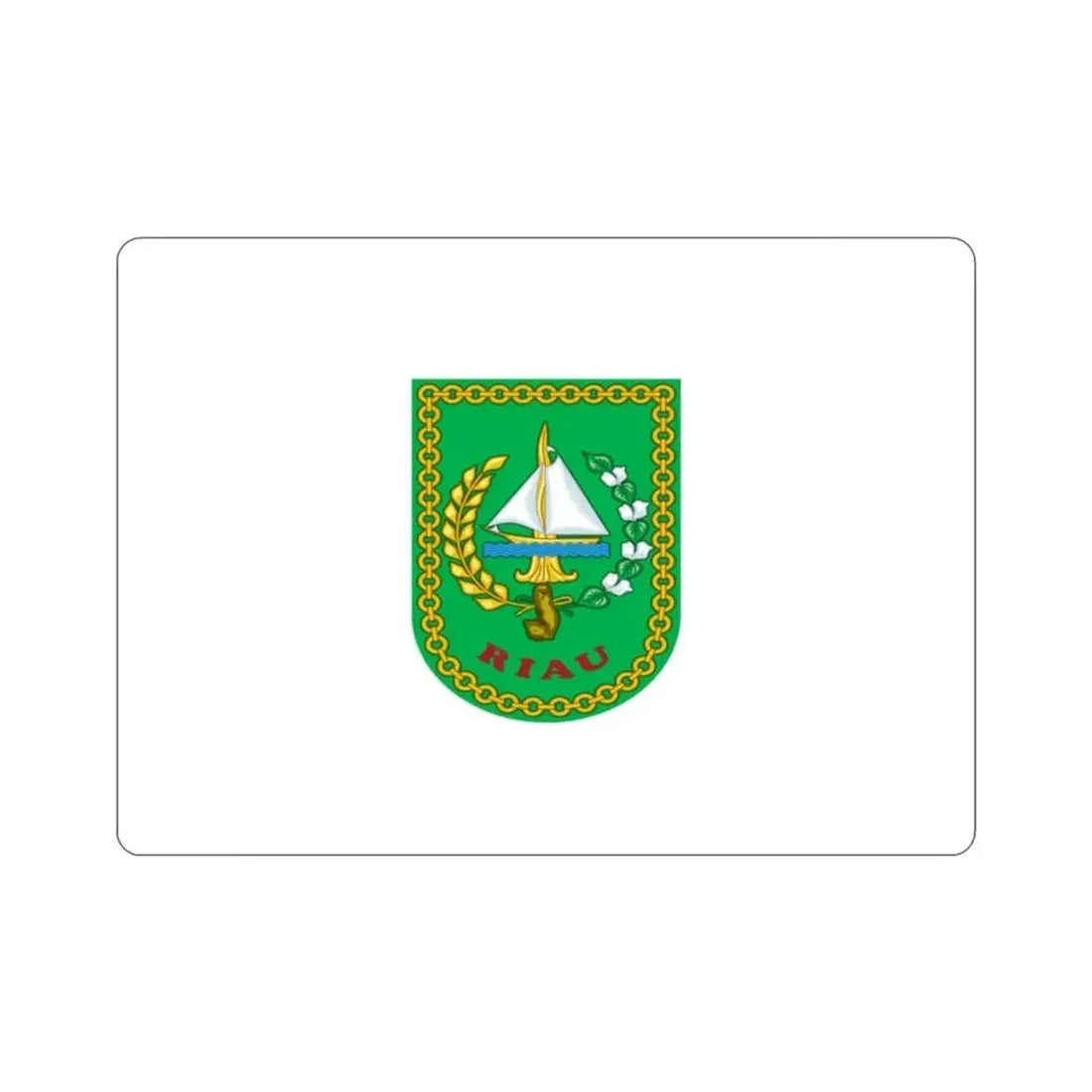 Flag of Riau Indonesia STICKER Vinyl Die-Cut Decal - The Sticker Space