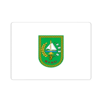 Flag of Riau Indonesia - STICKER Vinyl Kiss-Cut Decal 2 Inch White - The Sticker Space