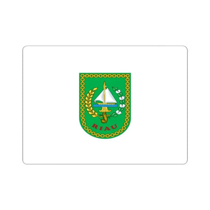 Flag of Riau Indonesia - STICKER Vinyl Kiss-Cut Decal 4 Inch White - The Sticker Space