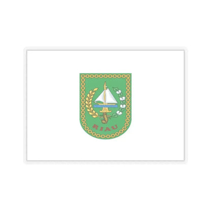 Flag of Riau Indonesia - STICKER Vinyl Kiss-Cut Decal 6 Inch Transparent - The Sticker Space