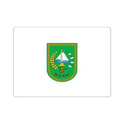 Flag of Riau Indonesia - STICKER Vinyl Kiss-Cut Decal 6 Inch White - The Sticker Space