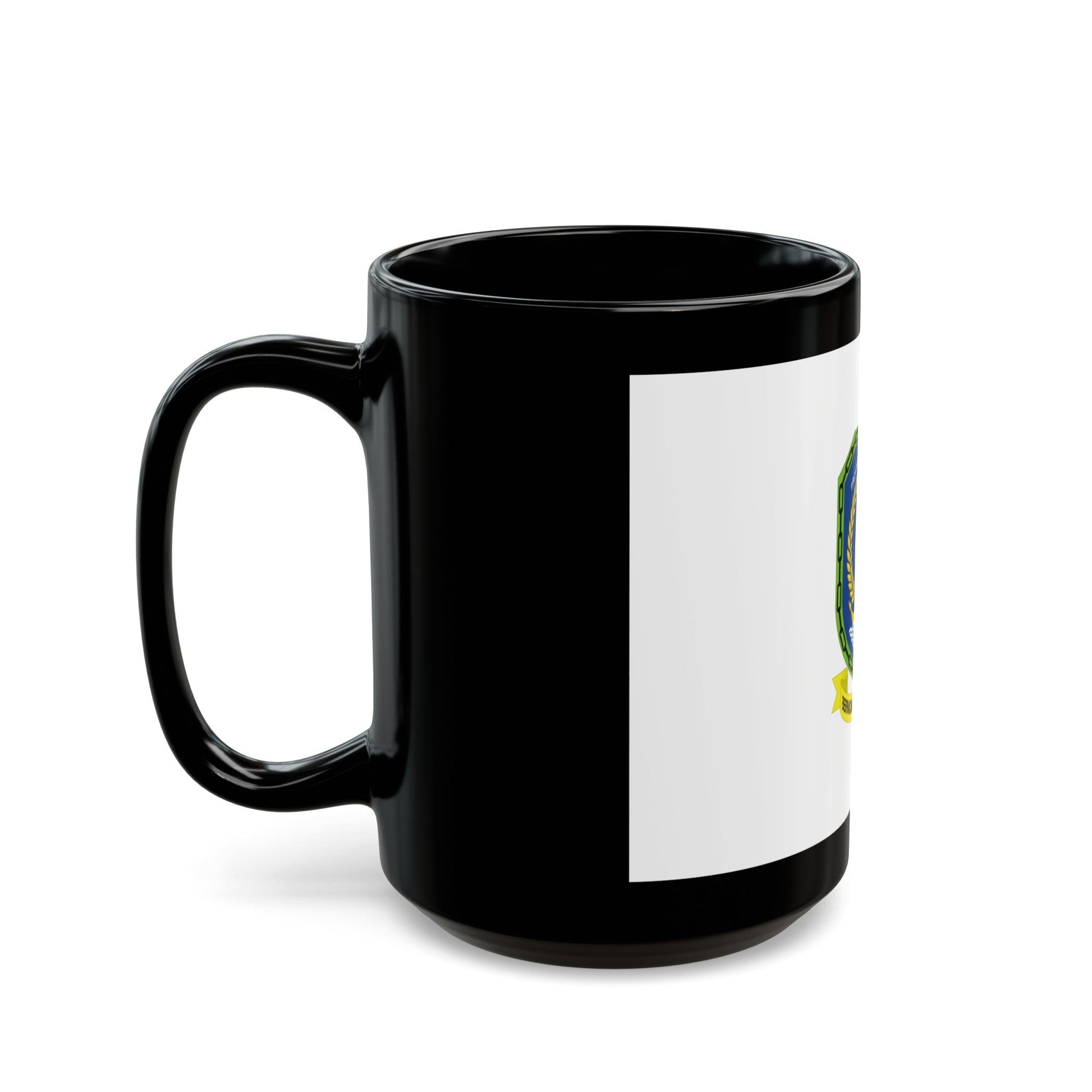 Flag of Riau Islands Indonesia - Black Coffee Mug-The Sticker Space