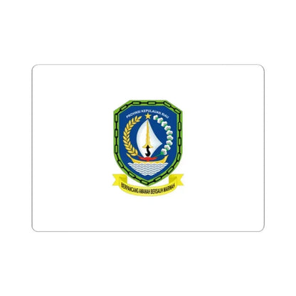 Flag of Riau Islands Indonesia - STICKER Vinyl Kiss-Cut Decal 2 Inch White - The Sticker Space