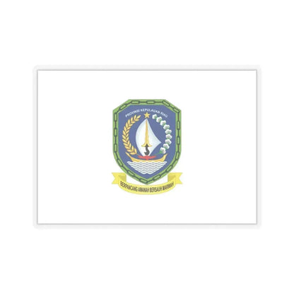 Flag of Riau Islands Indonesia - STICKER Vinyl Kiss-Cut Decal 6 Inch Transparent - The Sticker Space