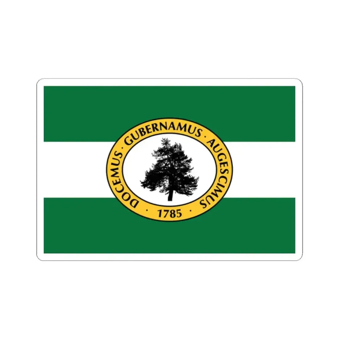 Flag of Richland County South Carolina (United States) STICKER Vinyl Kiss-Cut Decal 2 Inch White - The Sticker Space