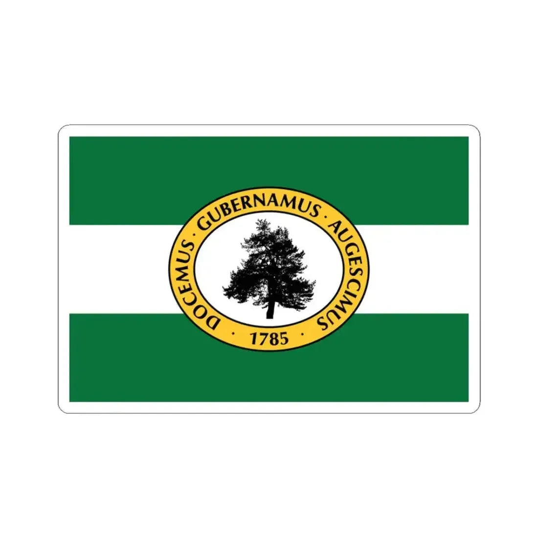 Flag of Richland County South Carolina (United States) STICKER Vinyl Kiss-Cut Decal 3 Inch White - The Sticker Space