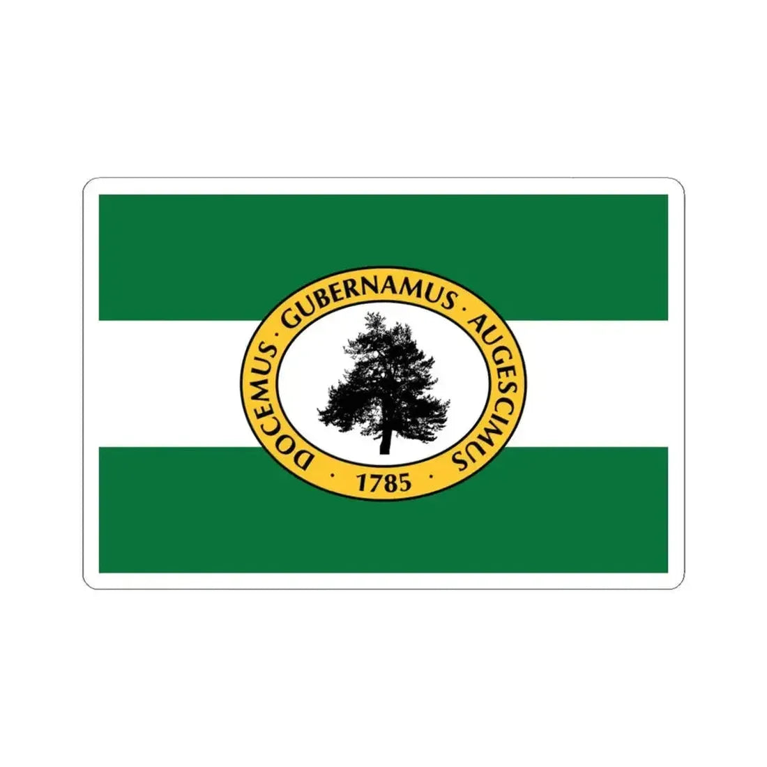 Flag of Richland County South Carolina (United States) STICKER Vinyl Kiss-Cut Decal 4 Inch White - The Sticker Space