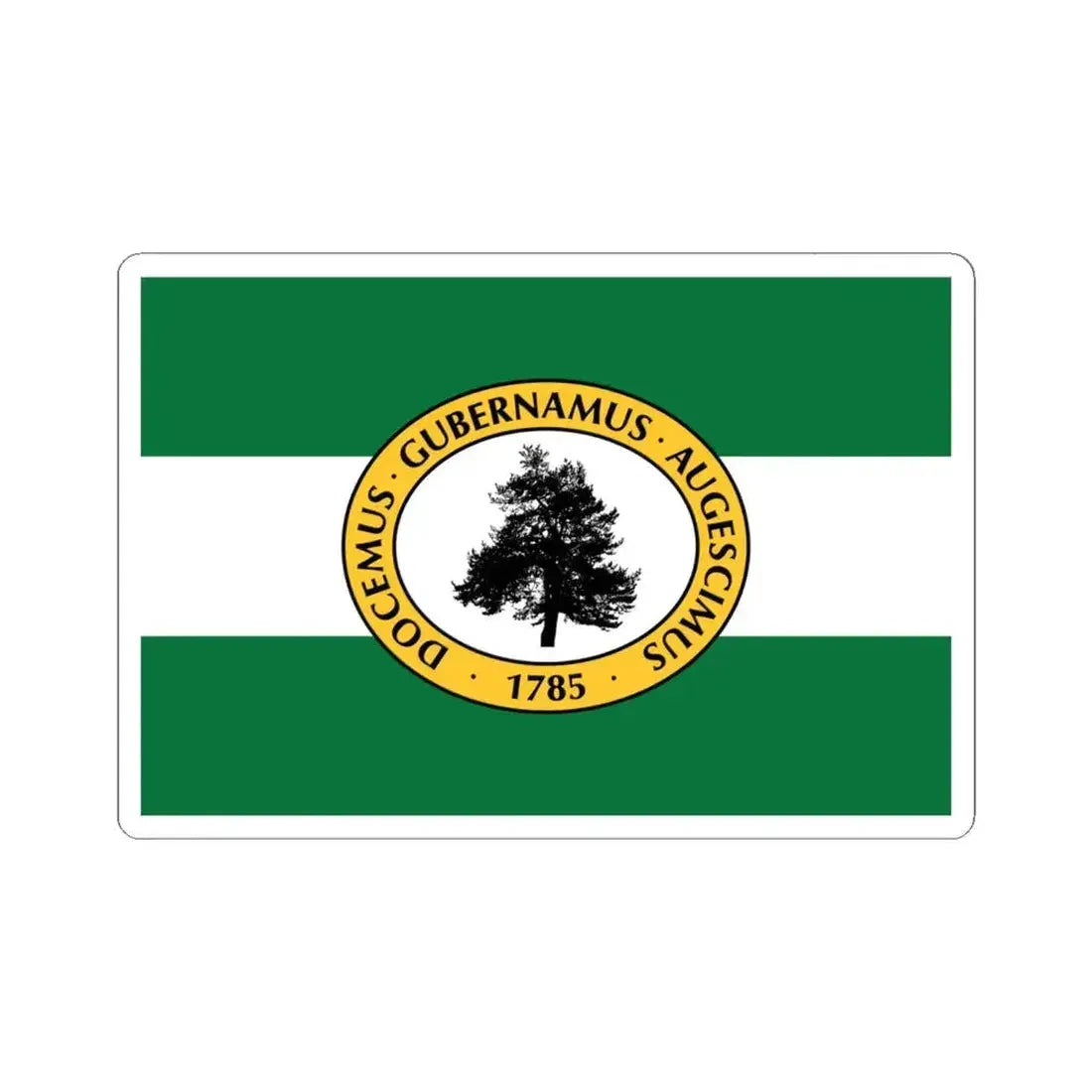 Flag of Richland County South Carolina (United States) STICKER Vinyl Kiss-Cut Decal 6 Inch White - The Sticker Space