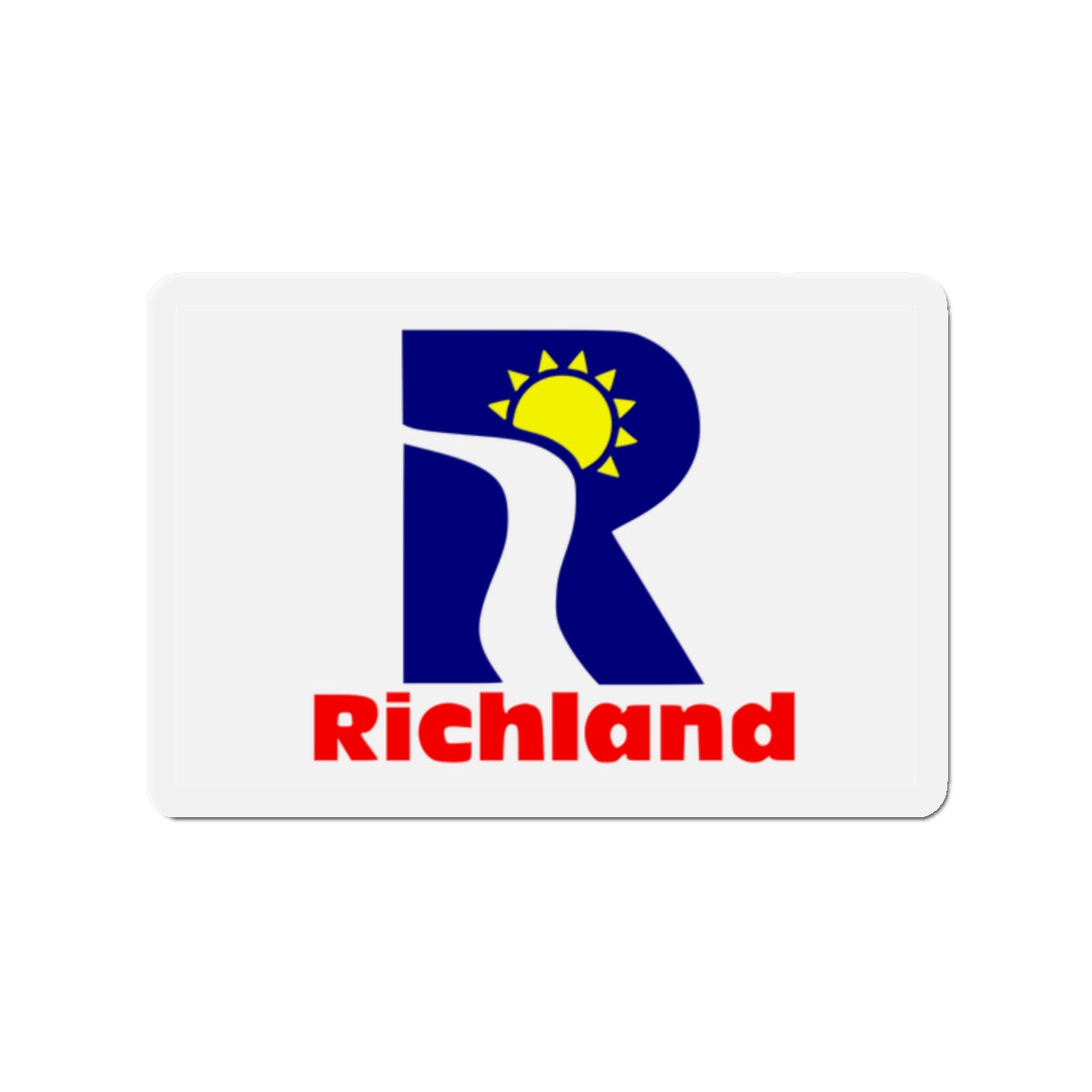 Flag of Richland Washington - Die-Cut Magnet-2" x 2"-The Sticker Space