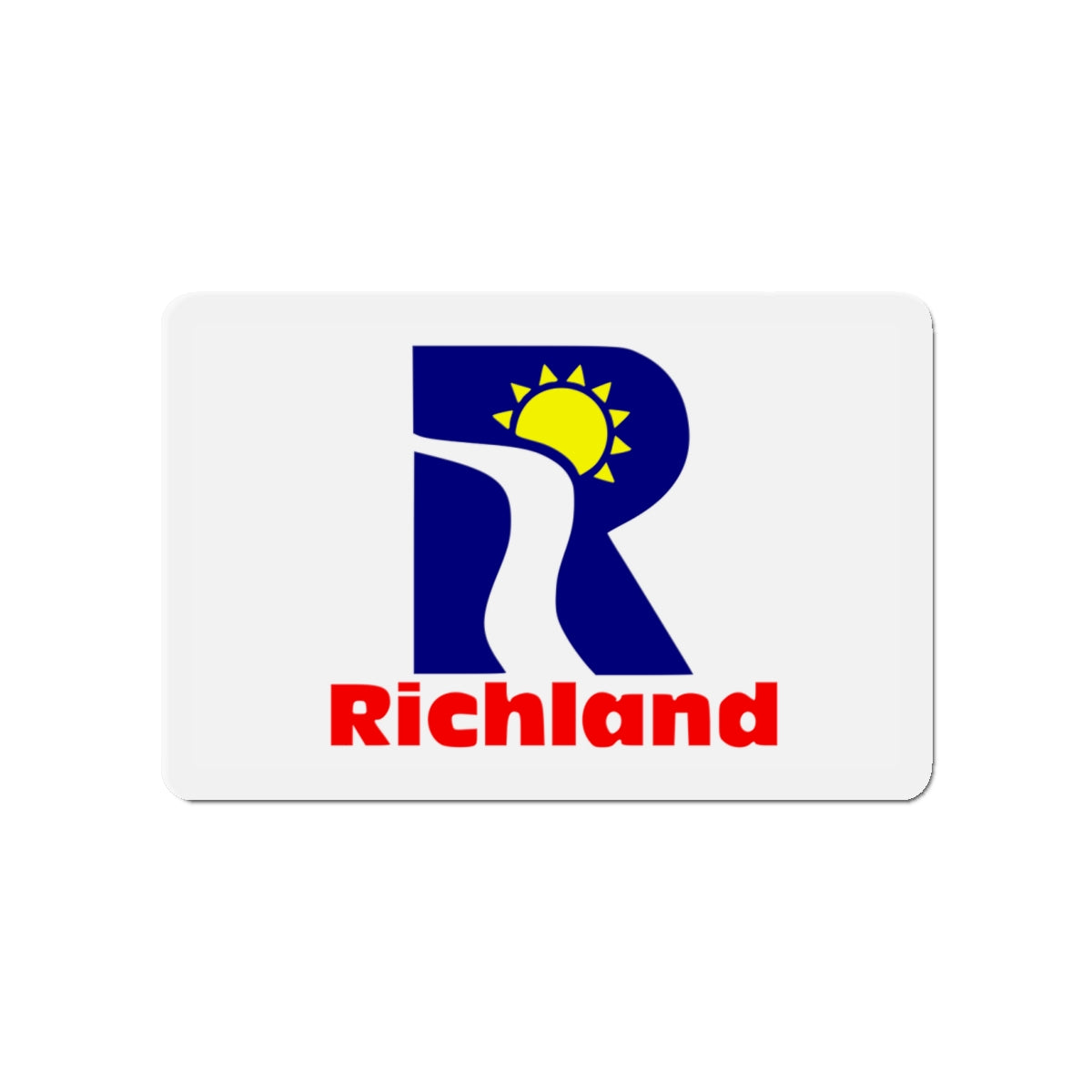 Flag of Richland Washington - Die-Cut Magnet-4" x 4"-The Sticker Space