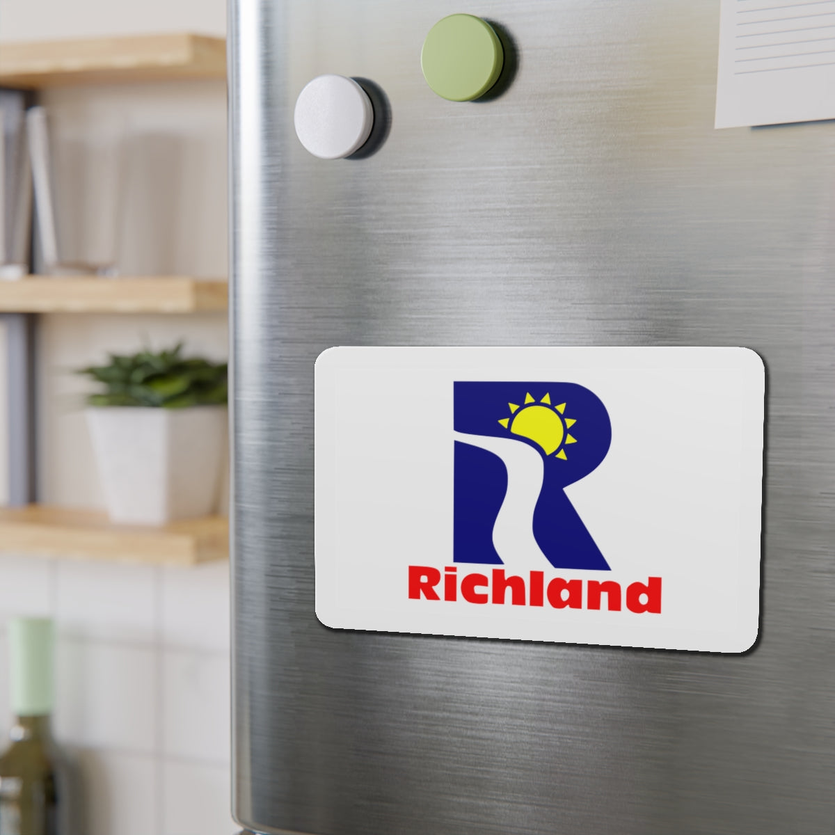 Flag of Richland Washington - Die-Cut Magnet-The Sticker Space