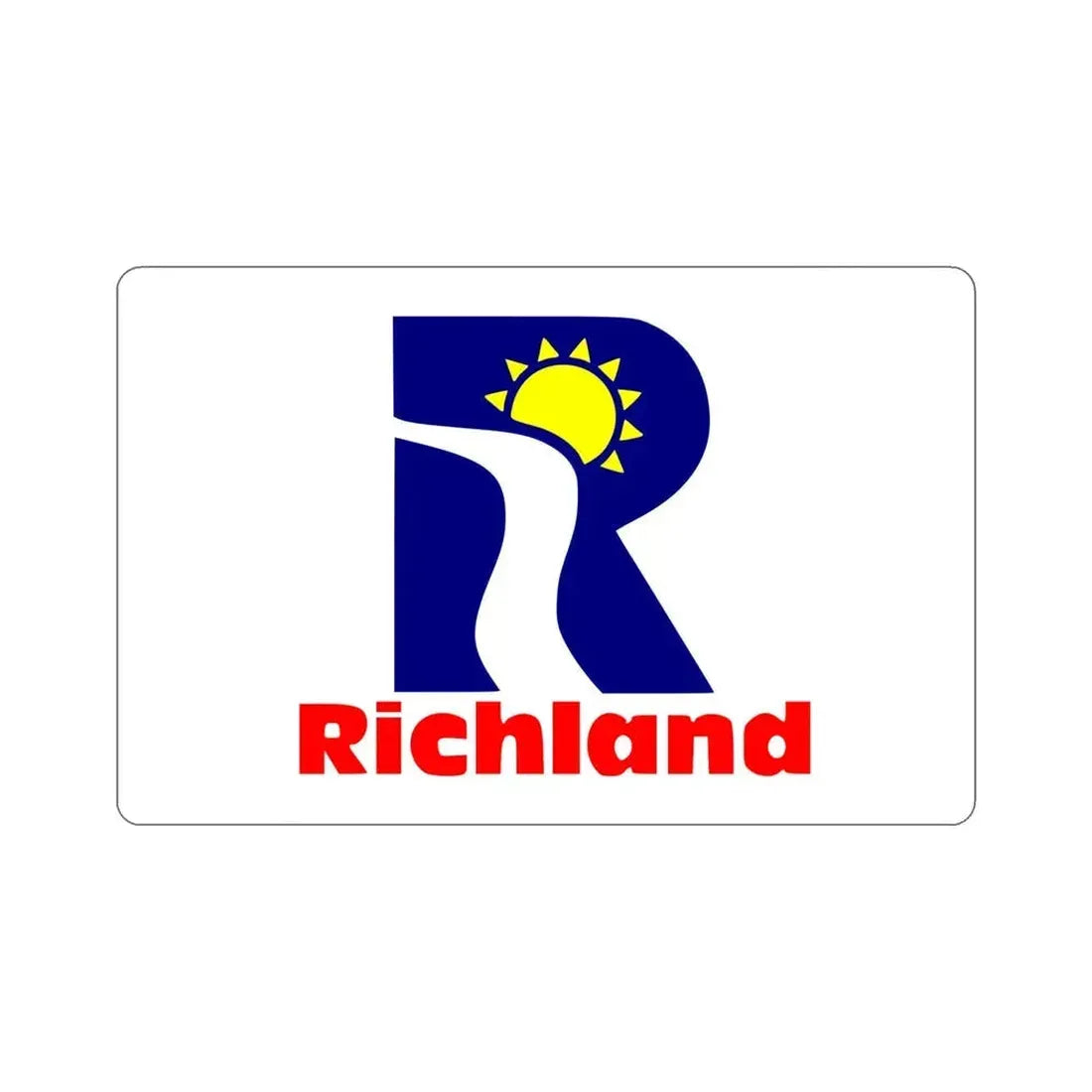 Flag of Richland Washington USA STICKER Vinyl Die-Cut Decal 6 Inch - The Sticker Space