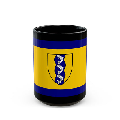 Flag of Richmond British Columbia Canada - Black Coffee Mug-15oz-The Sticker Space