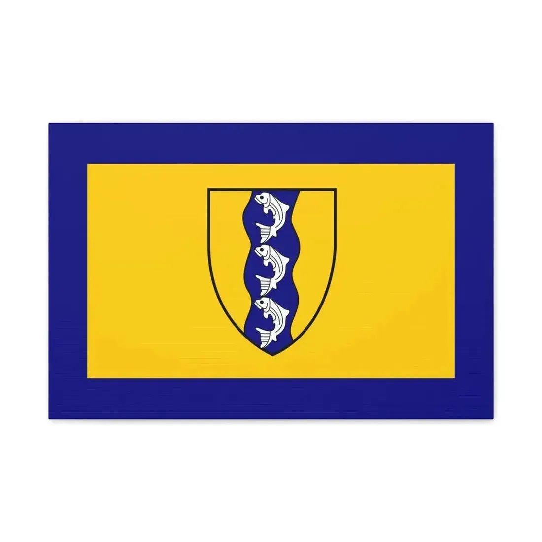 Flag of Richmond British Columbia Canada - Canvas Wall Art 24″ x 16″ 1.25" - The Sticker Space