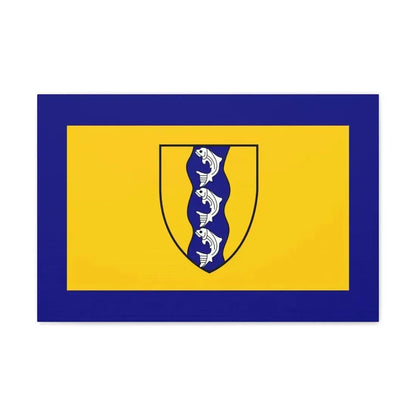 Flag of Richmond British Columbia Canada - Canvas Wall Art 24″ x 16″ 1.25" - The Sticker Space