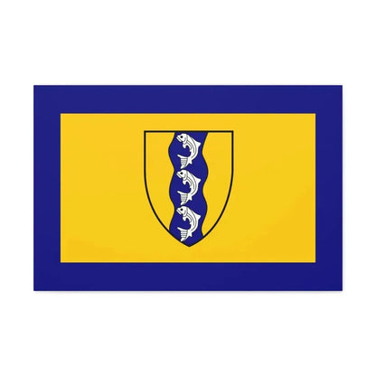 Flag of Richmond British Columbia Canada - Canvas Wall Art 30" x 20" 1.25" - The Sticker Space