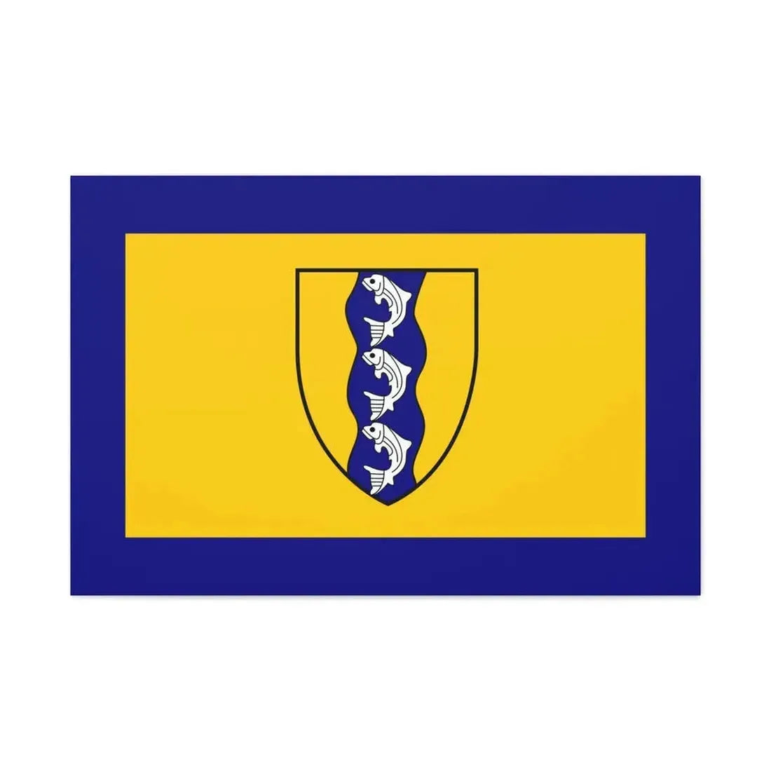 Flag of Richmond British Columbia Canada - Canvas Wall Art 36" x 24" 1.25" - The Sticker Space