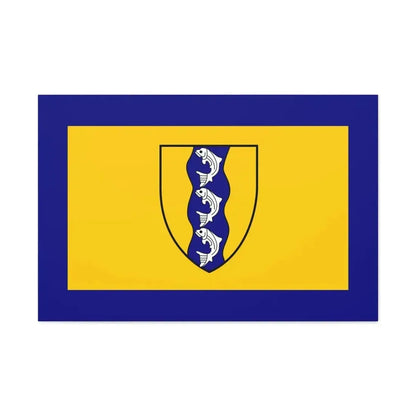 Flag of Richmond British Columbia Canada - Canvas Wall Art 36" x 24" 1.25" - The Sticker Space