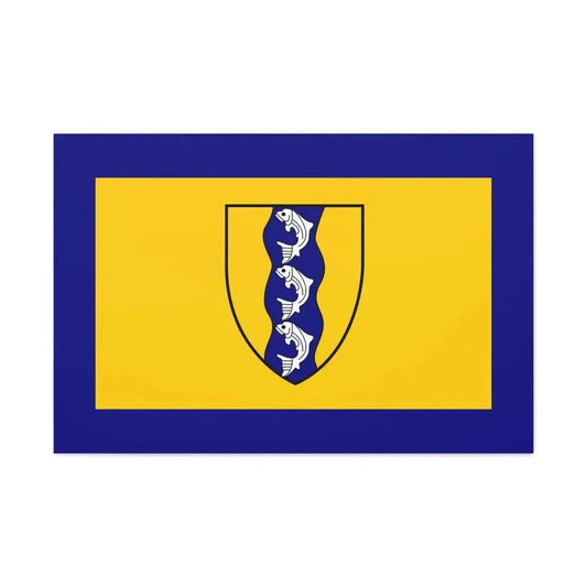 Flag of Richmond British Columbia Canada - Canvas Wall Art 36" x 24" 1.25" - The Sticker Space