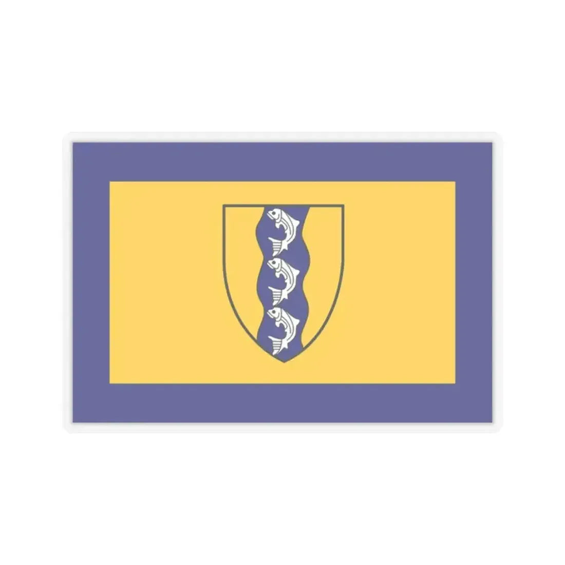 Flag of Richmond British Columbia Canada - STICKER Vinyl Kiss-Cut Decal 2 Inch Transparent - The Sticker Space