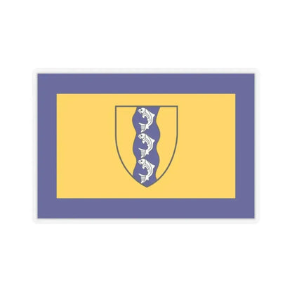 Flag of Richmond British Columbia Canada - STICKER Vinyl Kiss-Cut Decal 2 Inch Transparent - The Sticker Space