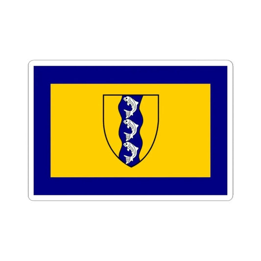 Flag of Richmond British Columbia Canada - STICKER Vinyl Kiss-Cut Decal 2 Inch White - The Sticker Space