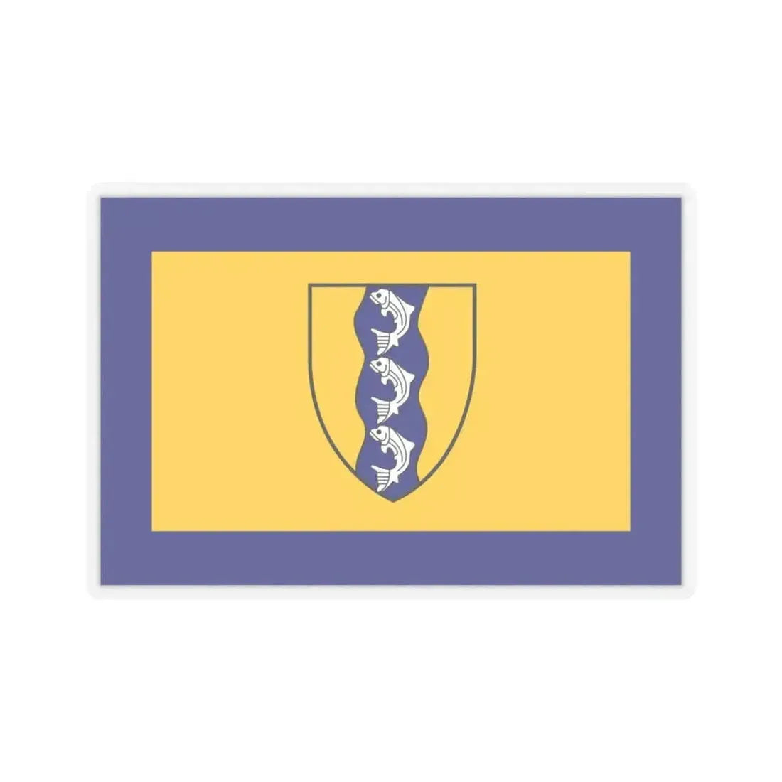 Flag of Richmond British Columbia Canada - STICKER Vinyl Kiss-Cut Decal 3 Inch Transparent - The Sticker Space