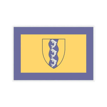 Flag of Richmond British Columbia Canada - STICKER Vinyl Kiss-Cut Decal 3 Inch Transparent - The Sticker Space