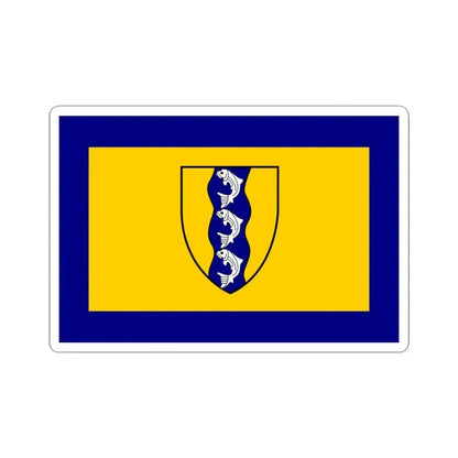 Flag of Richmond British Columbia Canada - STICKER Vinyl Kiss-Cut Decal 3 Inch White - The Sticker Space