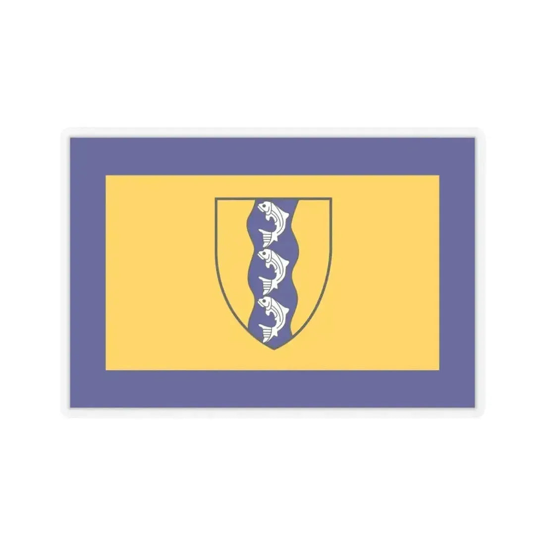 Flag of Richmond British Columbia Canada - STICKER Vinyl Kiss-Cut Decal 4 Inch Transparent - The Sticker Space