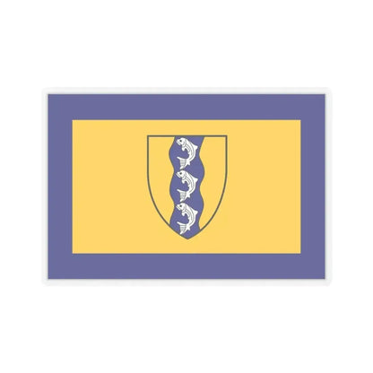 Flag of Richmond British Columbia Canada - STICKER Vinyl Kiss-Cut Decal 4 Inch Transparent - The Sticker Space