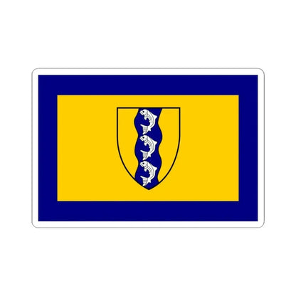 Flag of Richmond British Columbia Canada - STICKER Vinyl Kiss-Cut Decal 4 Inch White - The Sticker Space