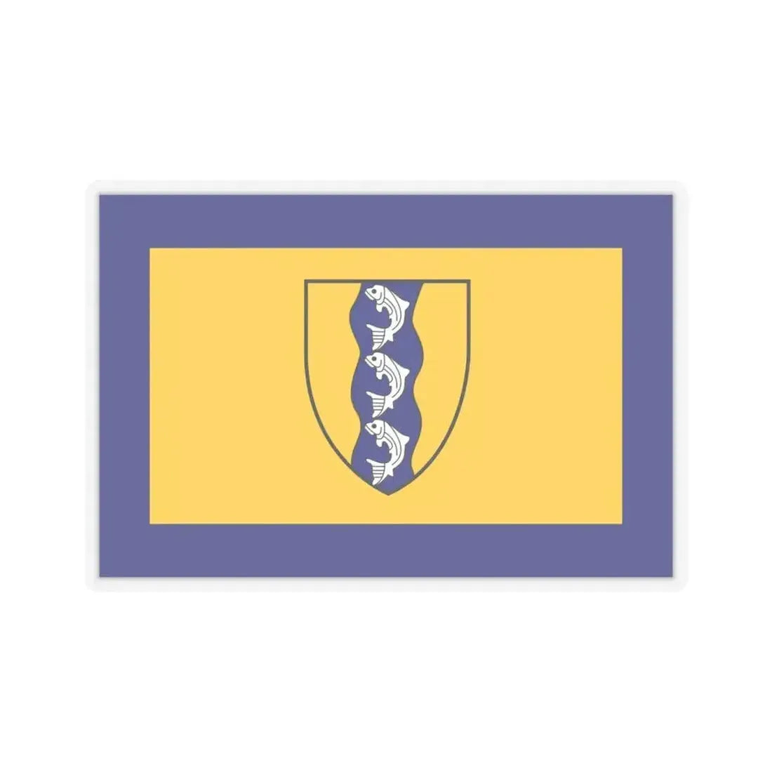 Flag of Richmond British Columbia Canada - STICKER Vinyl Kiss-Cut Decal 6 Inch Transparent - The Sticker Space