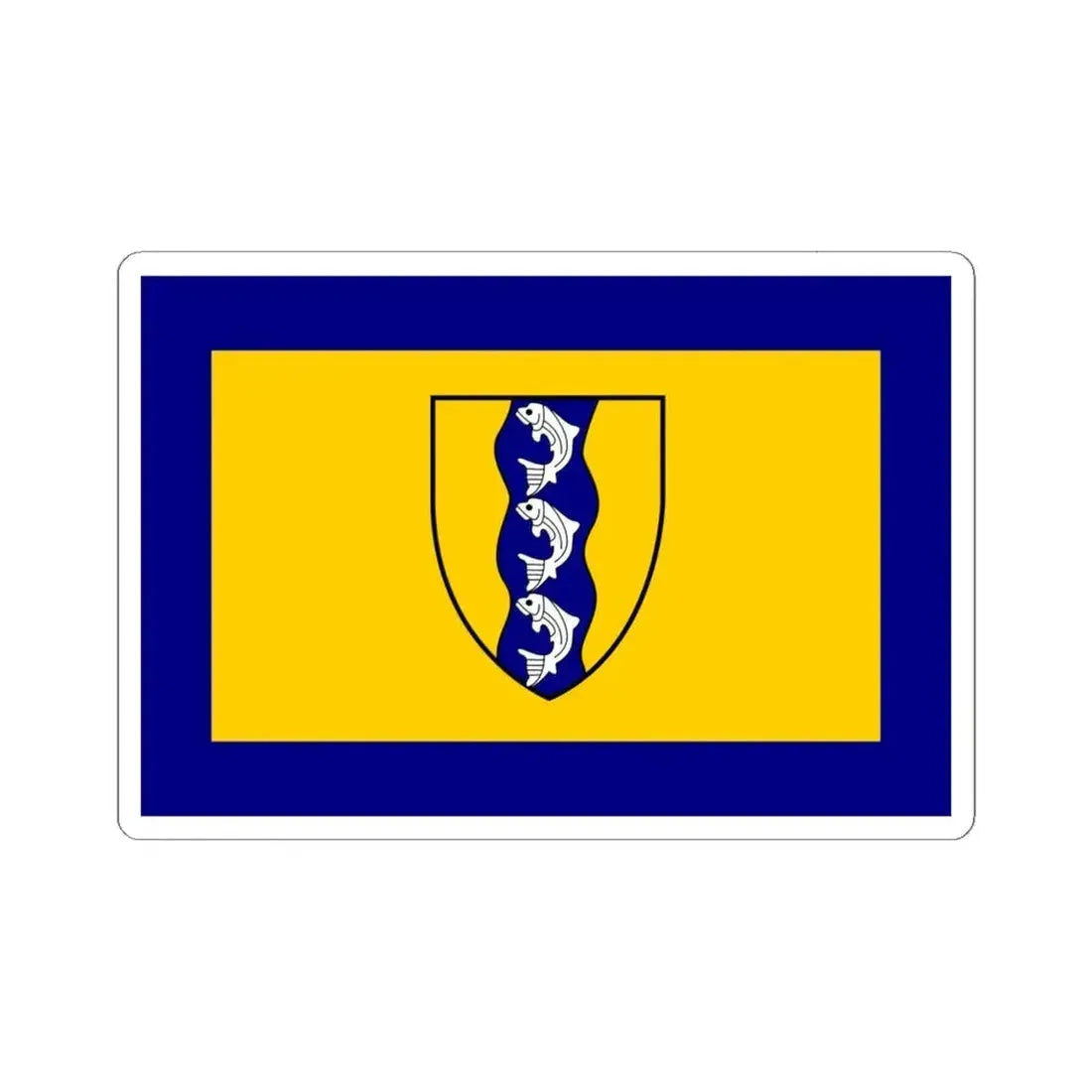 Flag of Richmond British Columbia Canada - STICKER Vinyl Kiss-Cut Decal 6 Inch White - The Sticker Space