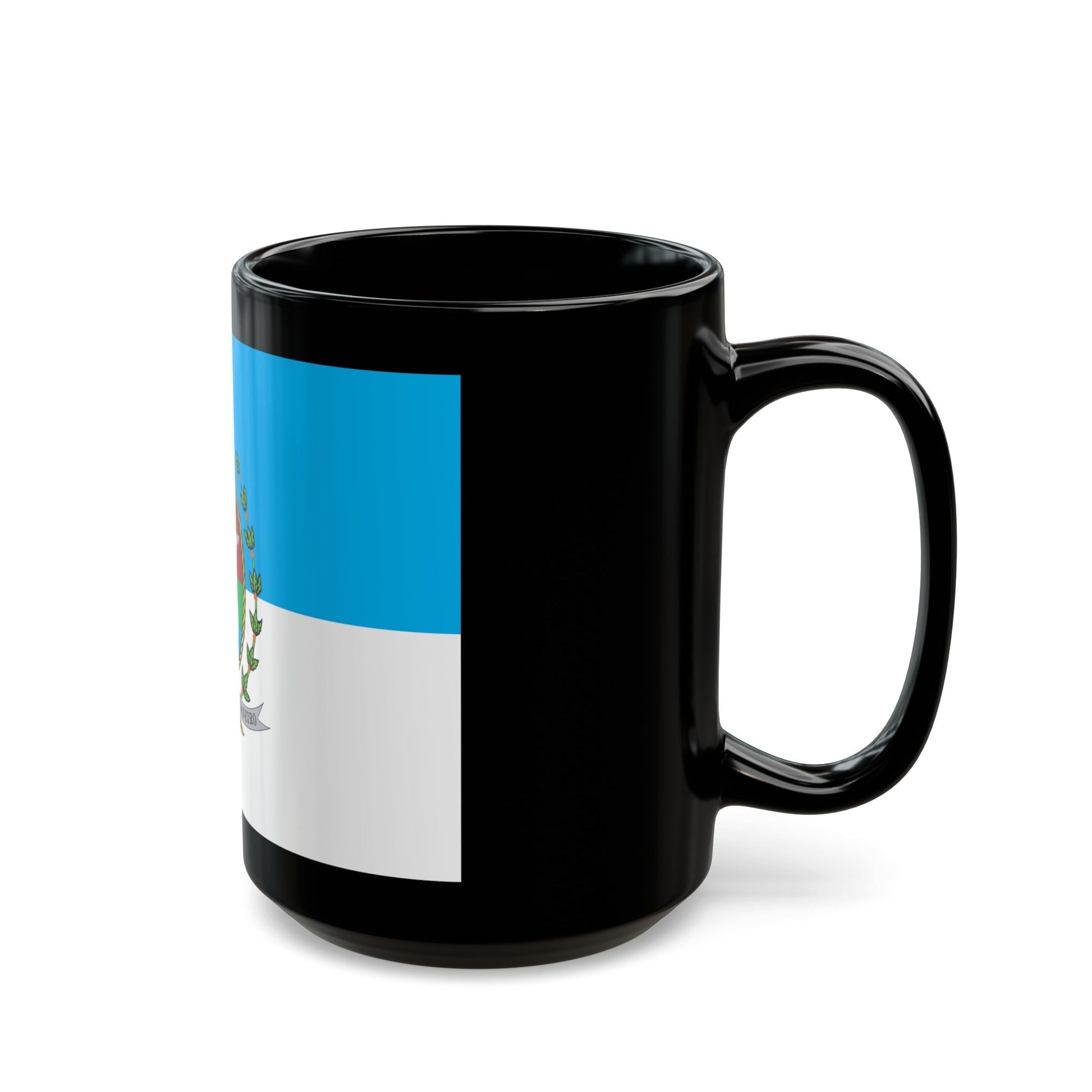 Flag of Rio de Janeiro Brazil - Black Coffee Mug-The Sticker Space