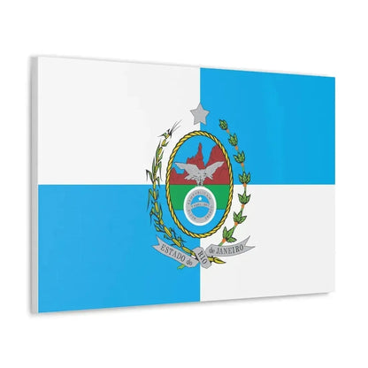 Flag of Rio de Janeiro Brazil - Canvas Wall Art - The Sticker Space